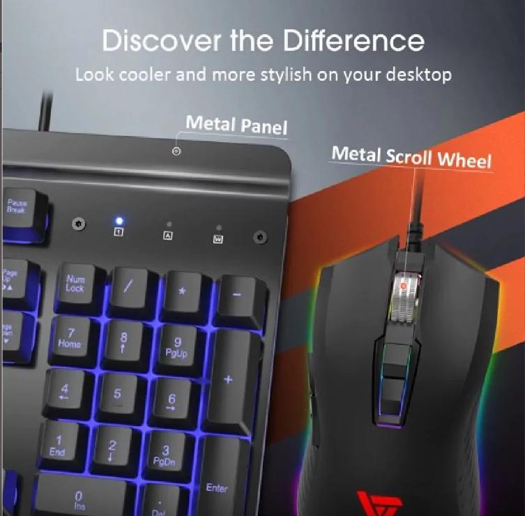 Набор клавиатура и мышь VicTsing PC279 для компьютерных игр - фото 6