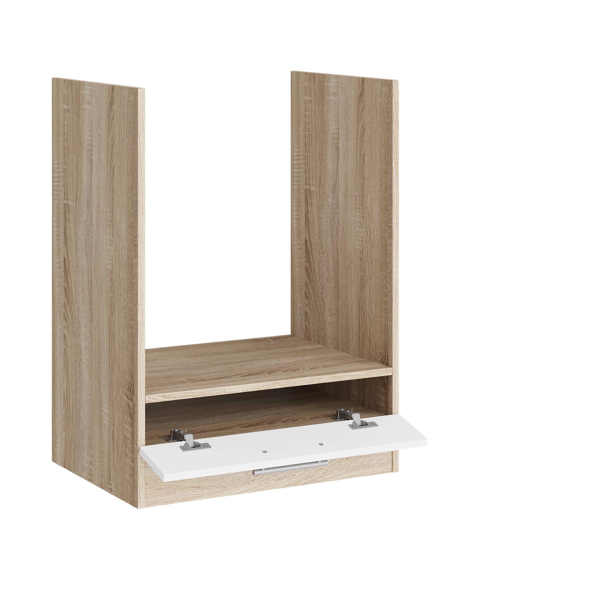 Шкаф кухонный нижний без столешницы Эверест Эко под духовку 600 60х46х82 см Дуб Сонома/Белый (09081) - фото 2 Шкаф кухонный нижний без столешницы Эверест Эко под духовку 600 60х46х82 см Дуб Сонома/Белый (09081) - фото 2