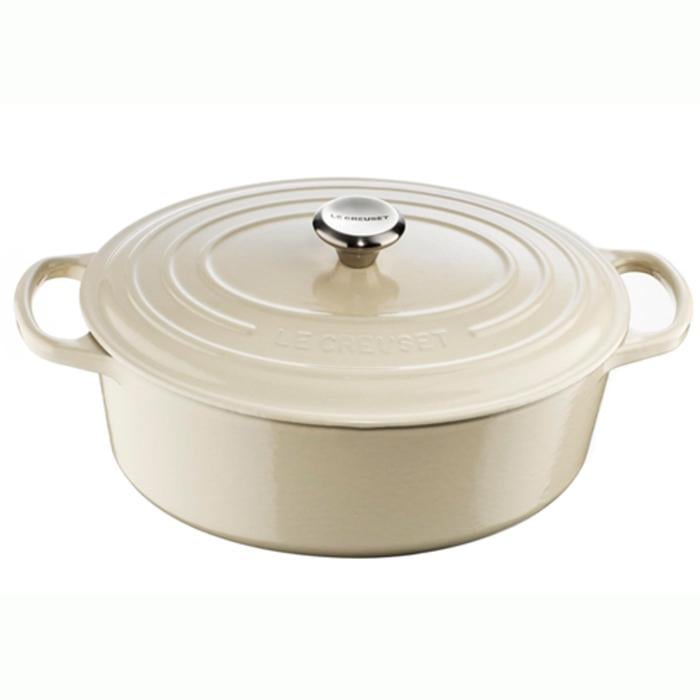 Гусятница Le Creuset с крышкой 27 см Жемчужный