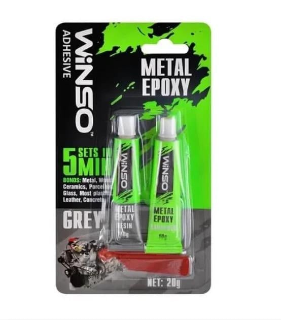 Двокомпонентний епоксидний клей WINSO ADHESIVE 20 г для металу/пластику/дерева та скла