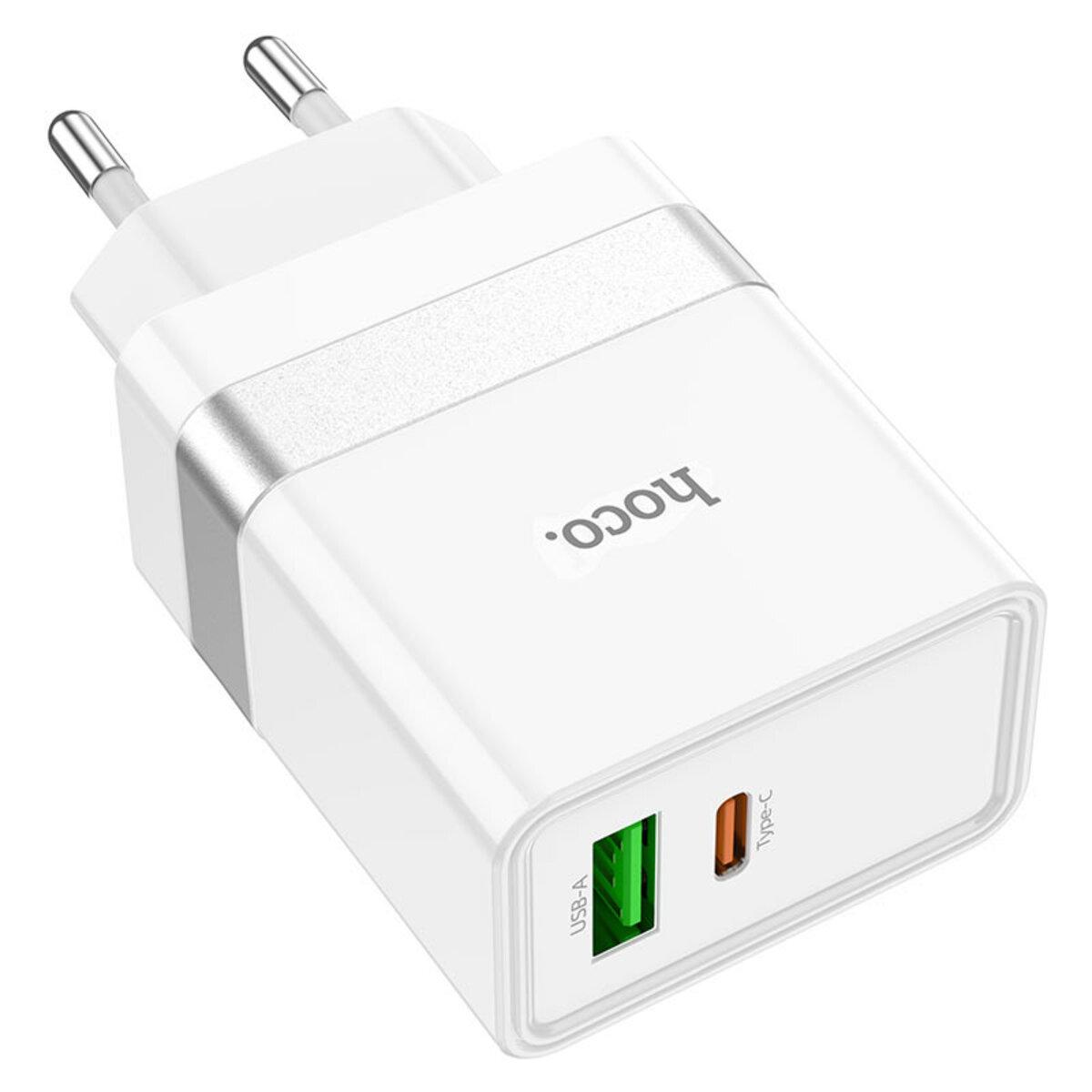 Зарядное устройство Hoco N21 30W PD 3.0/QC 3.0 White