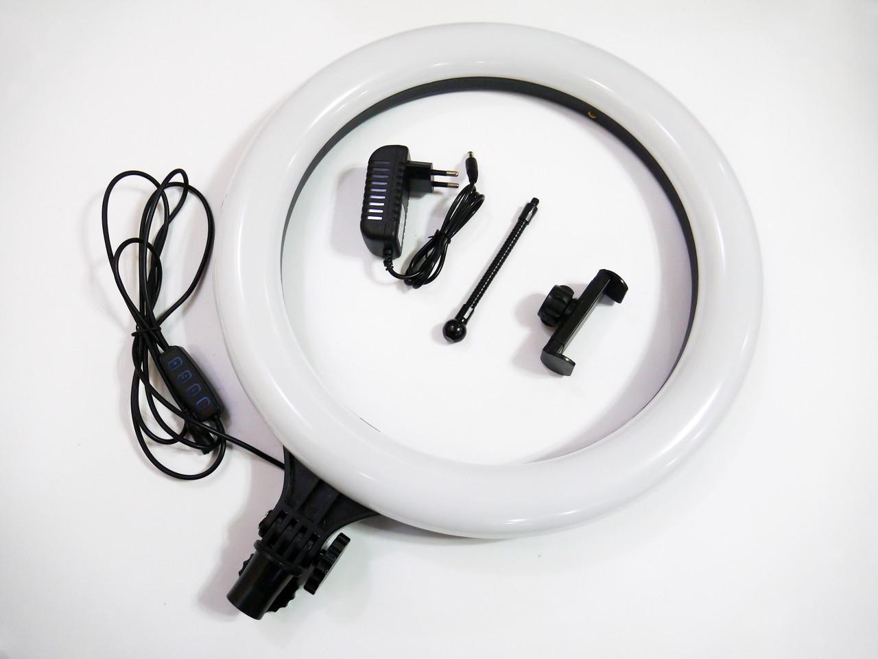 Кольцевая лампа LED с держателем для телефона 40 см (HA-24) - фото 4