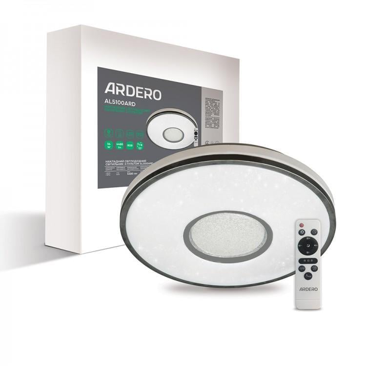 Светильник светодиодный ARDERO AL5100ARD EOS 56 Вт 2700-6500К+RGB IP20 Белый (24574282) Светильник светодиодный ARDERO AL5100ARD EOS 56 Вт 2700-6500К+RGB IP20 Белый (24574282)