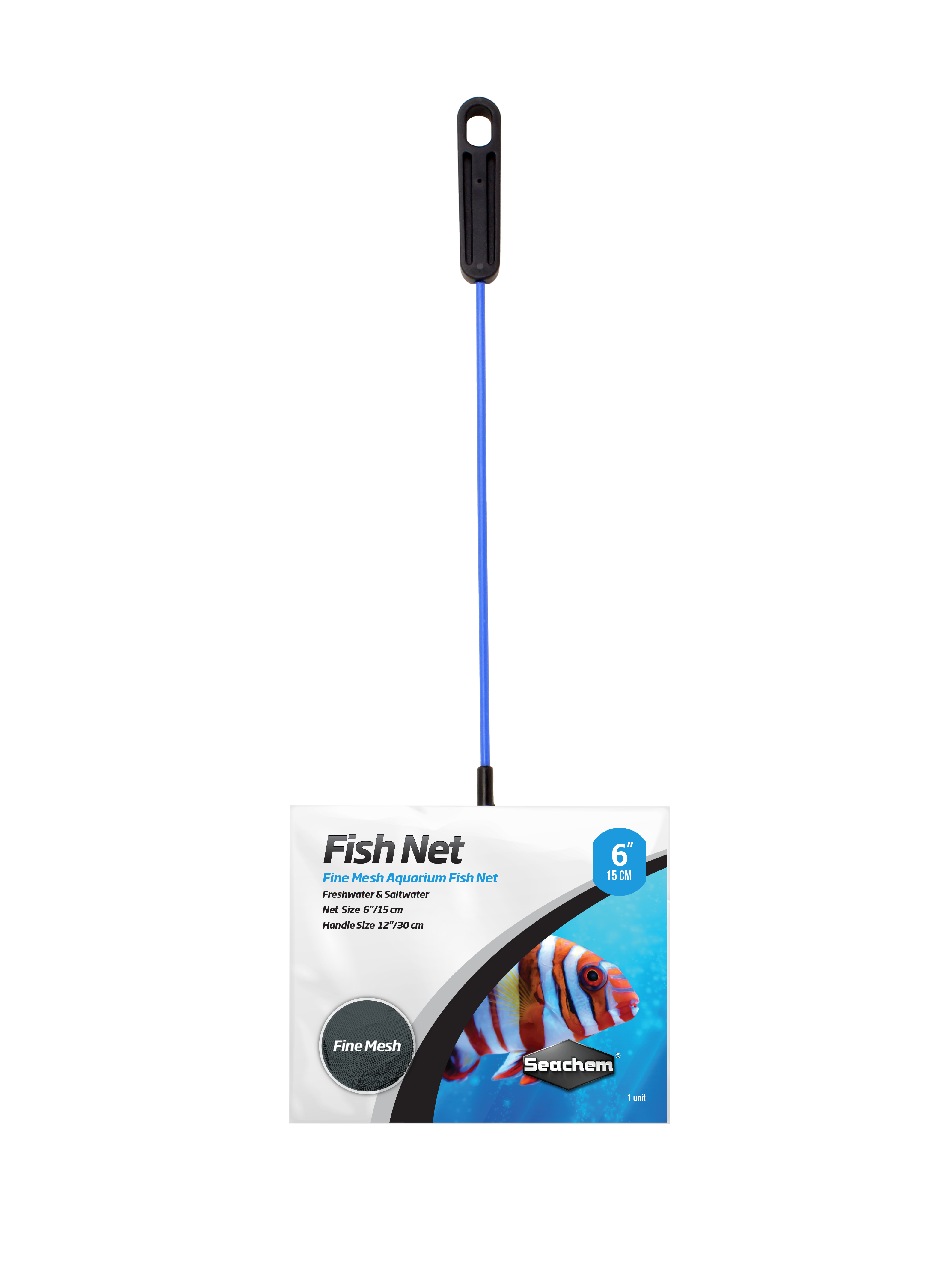 Сачок для рыб и креветок Seachem Fish Net Fine Mesh 15 см/6"