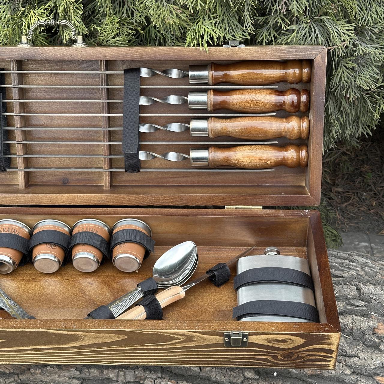 Набор подарочный для барбекю Mzavod Есаул Светло-коричневый (27728753) - фото 6 Набор подарочный для барбекю Mzavod Есаул Светло-коричневый (27728753) - фото 6