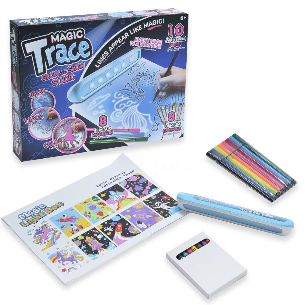 Набор игровой MAGIC TRACE D8236 УФ-листы для рисования с волшебными узорами - фото 3