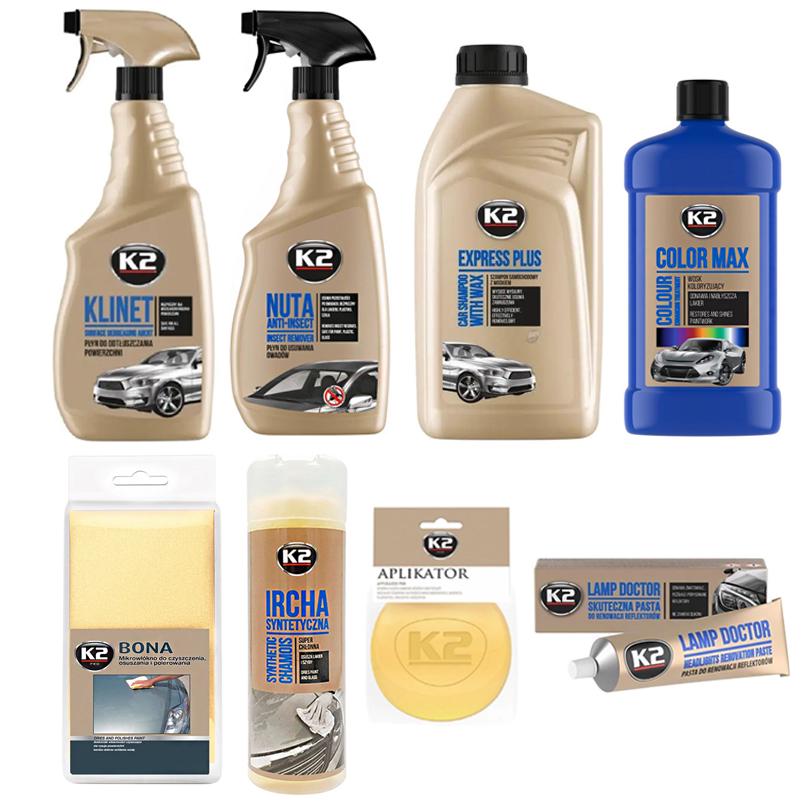 набор для автомобилиста по уходу за кузовом авто K2 8 ед. (na_161)