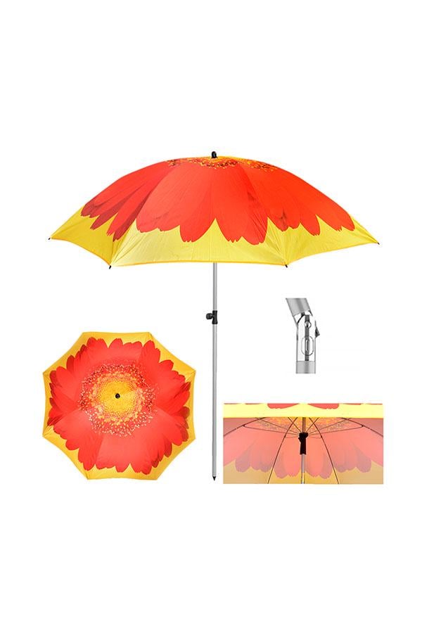 Пляжный зонт MH-3371-9 Гербера d 2 м наклон - фото 2 Пляжный зонт MH-3371-9 Гербера d 2 м наклон - фото 2