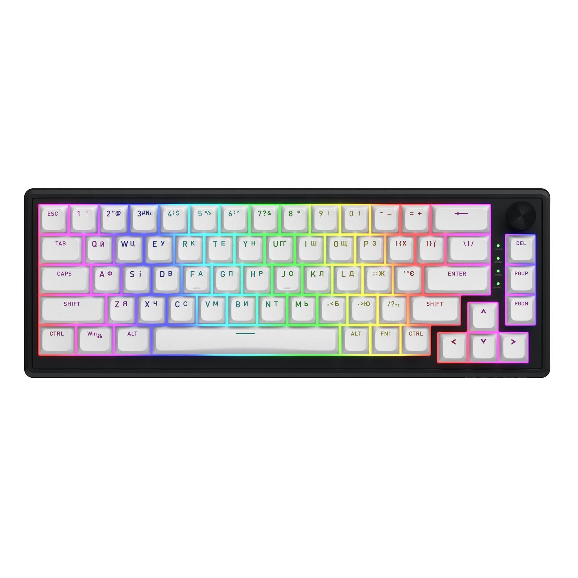Клавиатура механическая игровая Hator Skyfall 65 MAG Ultra 8K 65 клавиш Magnetic Switch RGB Black/White (HTK1860UA)