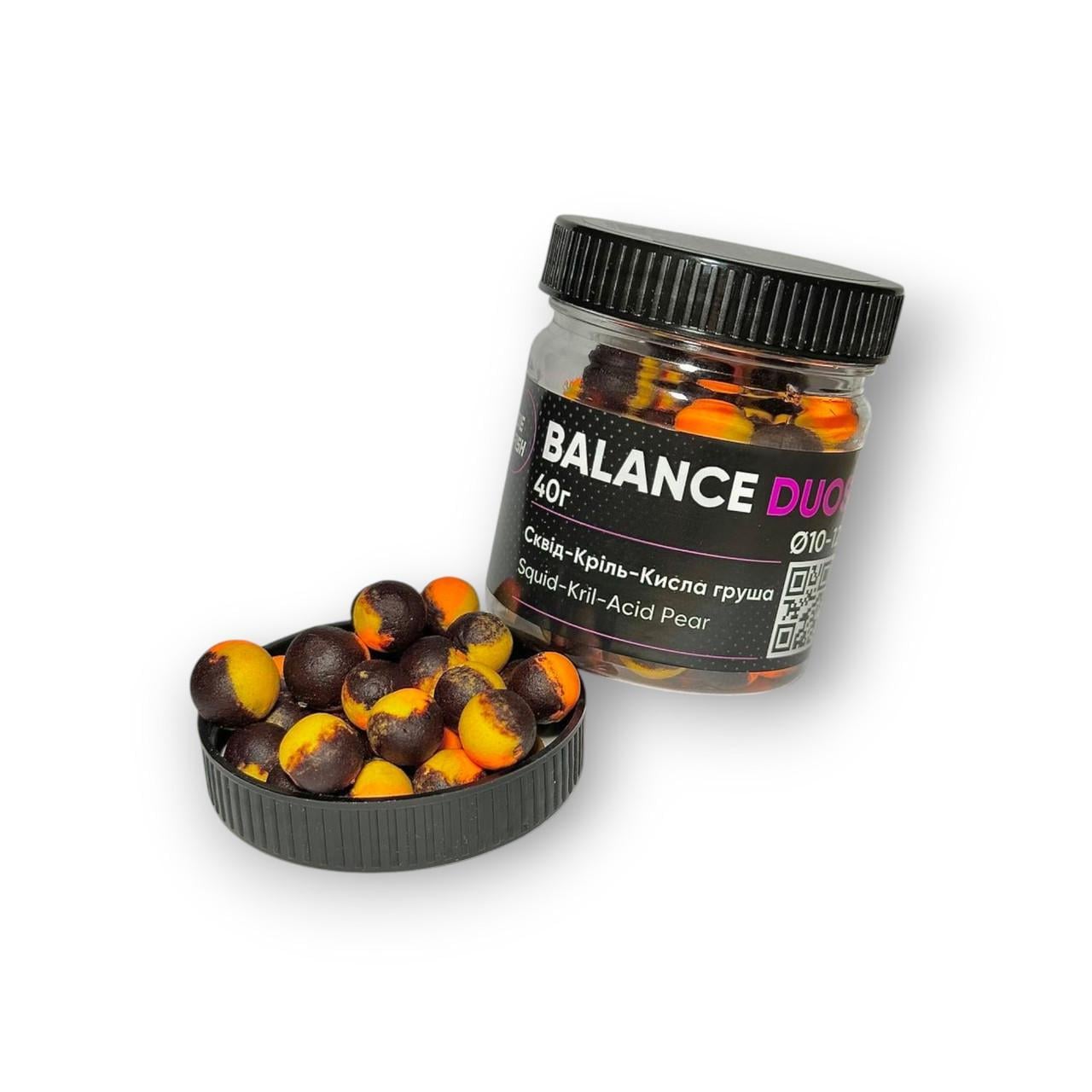 Насадка Foodie Fish Balance DUOS Сквид/Крыль/Кисла груша 10-12 мм (2916757635)