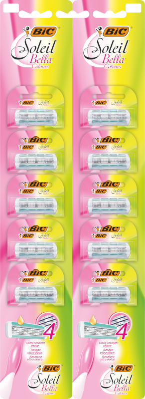Набор бритв BIC Soleil Bella Colours без сменных картриджей 10 шт. (26607540)