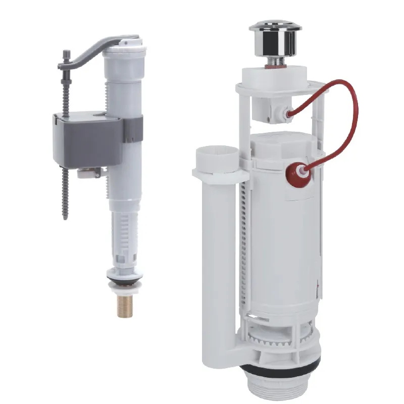 Комплект арматуры KOER KT-0301-3/8" спускная 2-х кнопочная наполнительная с универсальным подключением (KR5059)