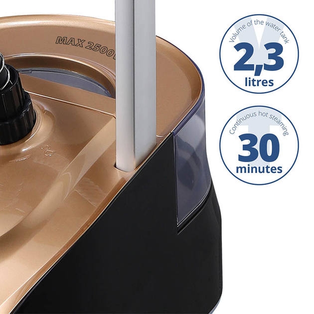 Отпариватель для одежды Aurora AU321 с резервуаром для воды 2,3 л 2500 Вт (ML-04709) - фото 7 Отпариватель для одежды Aurora AU321 с резервуаром для воды 2,3 л 2500 Вт (ML-04709) - фото 7