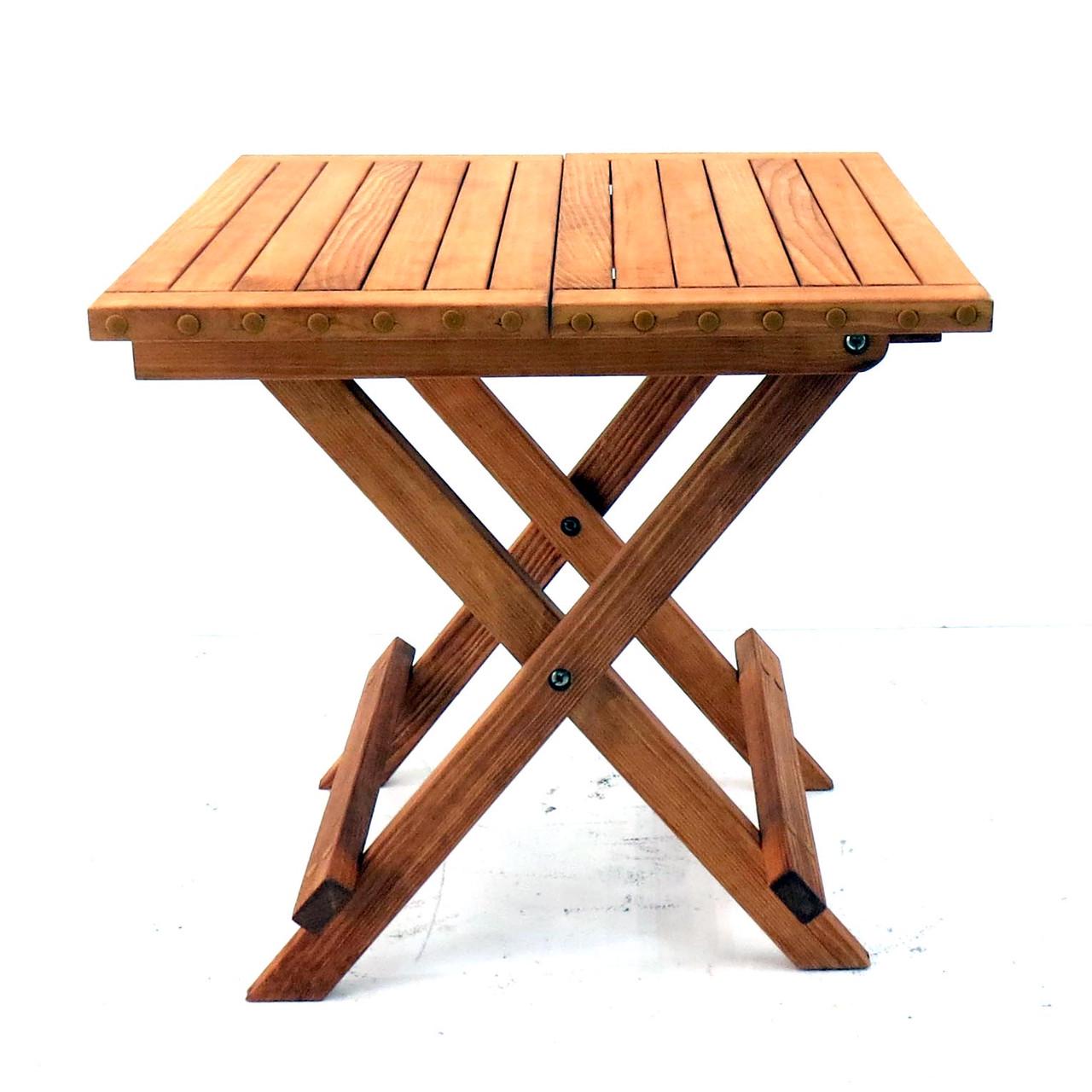 Столик раскладной из дерева Деруент Шафран (СУН-001606) - фото 8