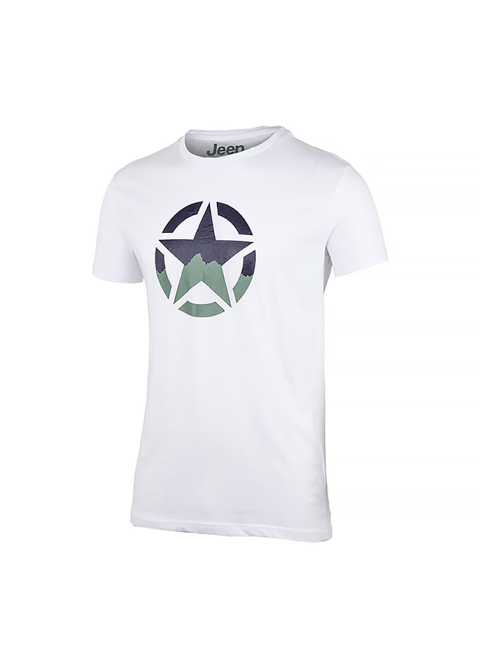 Футболка мужская JEEP T-SHIRT STAR J22W L Белый (O102582-W000 L)