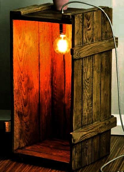 Светильник напольный из дерева Стивенс Мускат (НПС-000907)