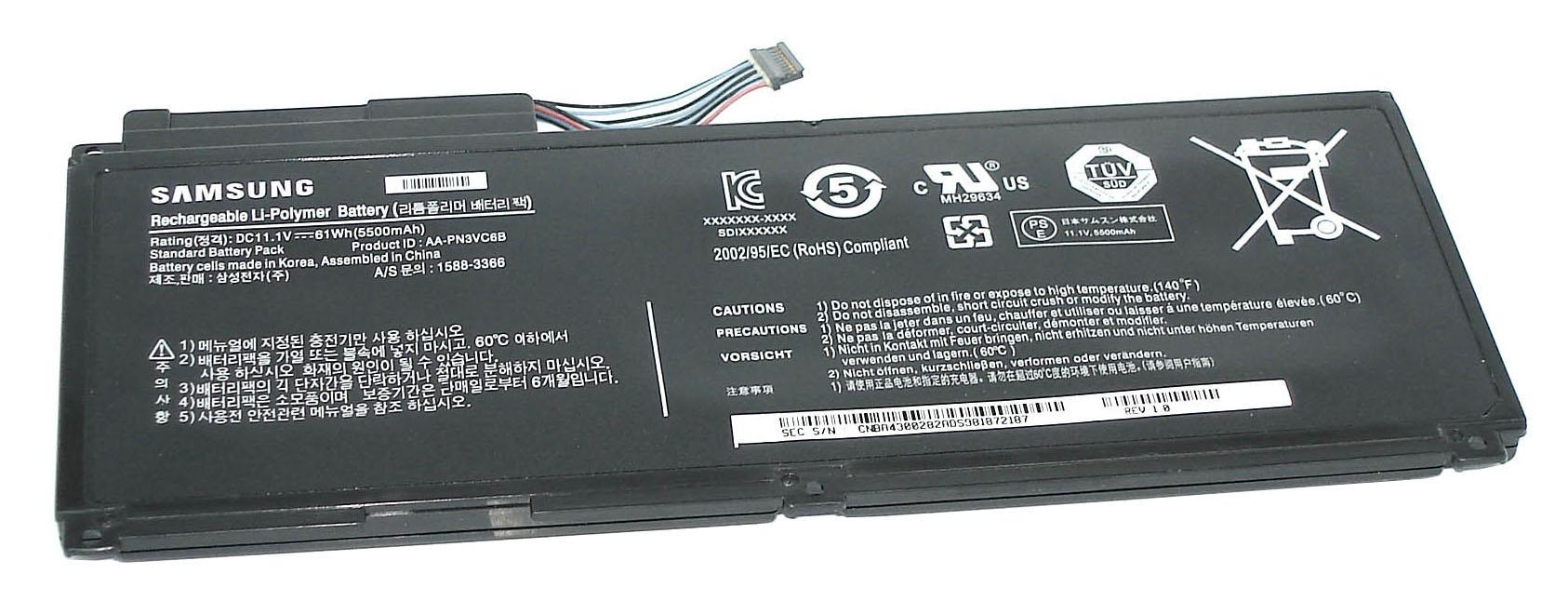 Аккумулятор для ноутбука Samsung AA-PN3VC6B 900X4B 11,1 V 5500 mAh (058181)