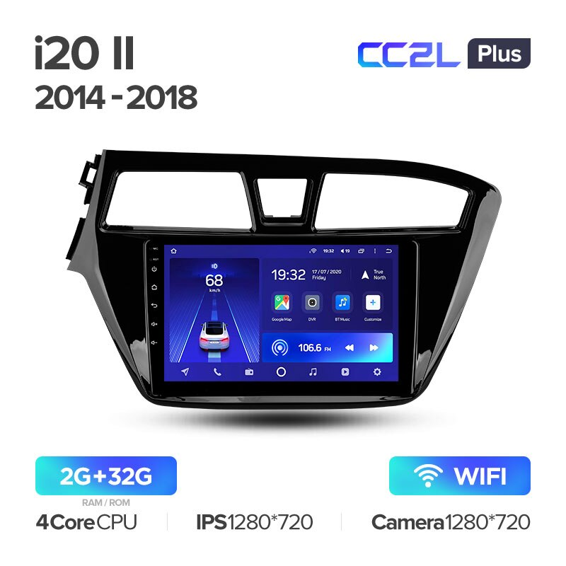 Автомагнитола штатная Teyes CC2L Plus для Hyundai i20 II 2014-2018 Android 2/32 Гб (1631795205) - фото 2