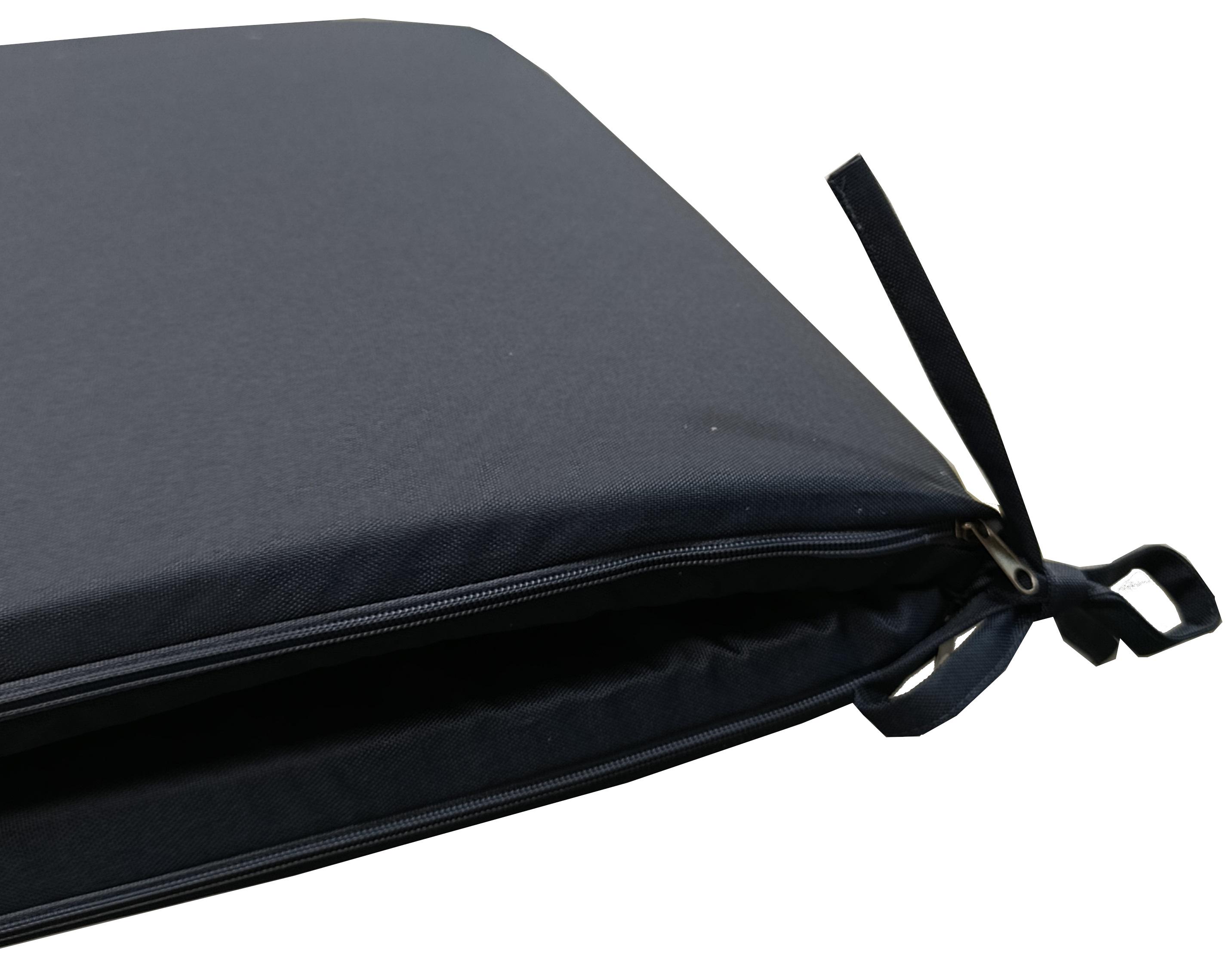 Матрас для шезлонга eGarden RIO 195x58x4 см Антрацит (5884) - фото 3