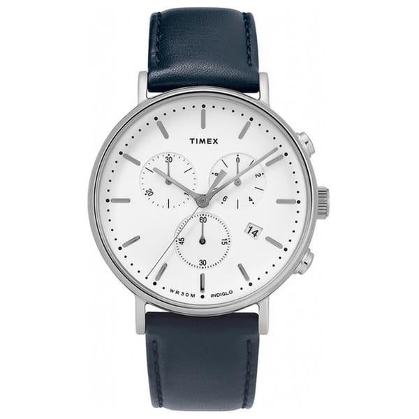 Наручний годинник чоловічий Timex Fairfield Chrono кварцевий Silver (Tx2t32500) - фото 2 Наручний годинник чоловічий Timex Fairfield Chrono кварцевий Silver (Tx2t32500) - фото 2