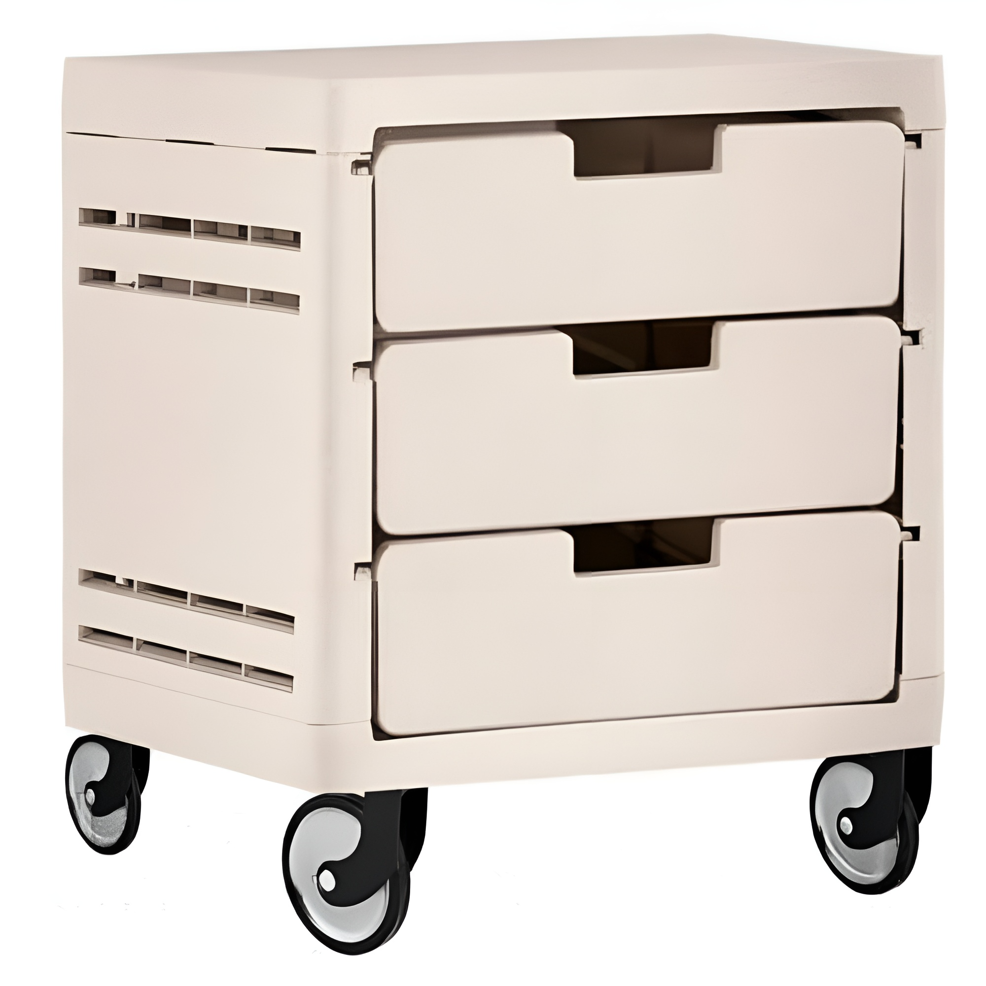 Комод на колесиках Aleana 3 ящика Бежевый