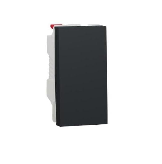 Выключатель одноклавишный Schneider Unica схема 6 10 A 1 модуль Антрацит (25231)