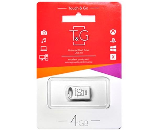Флешка USB Flash T&G 105 4Gb USB 2.0 Metal Silver