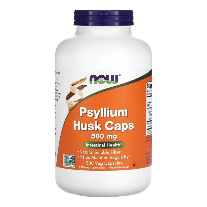 Клетчатка семян подорожника NOW Psyllium Husk 500 mg 500 вега-капс. (19008-01) Клетчатка семян подорожника NOW Psyllium Husk 500 mg 500 вега-капс. (19008-01)