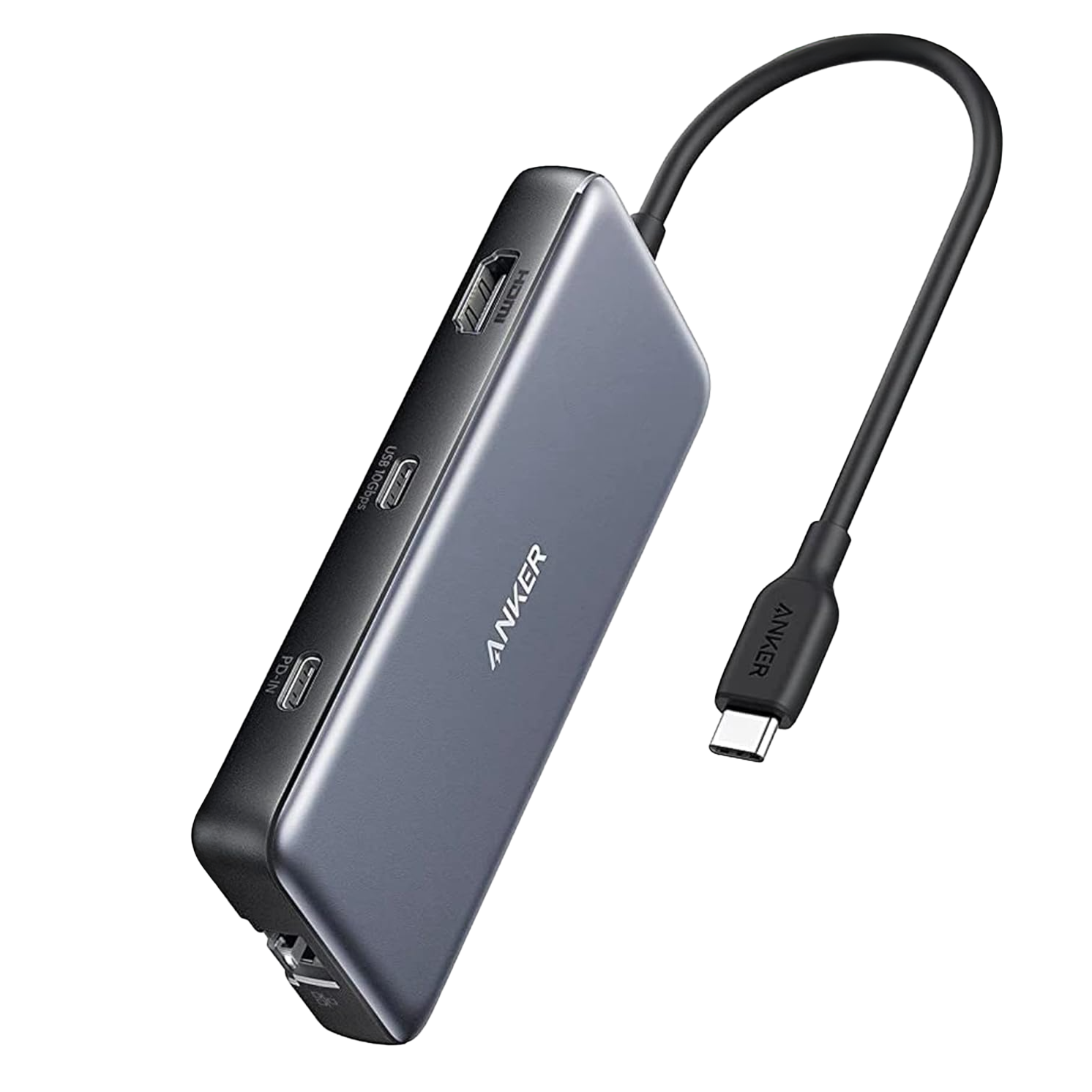 USB-хаб Anker 555 USB-C 8-in-1 полнофункциональный на 8 портов с поддержкой быстрой зарядки 4K HDMI и портом Ethernet (001083) USB-хаб Anker 555 USB-C 8-in-1 полнофункциональный на 8 портов с поддержкой быстрой зарядки 4K HDMI и портом Ethernet (001083)