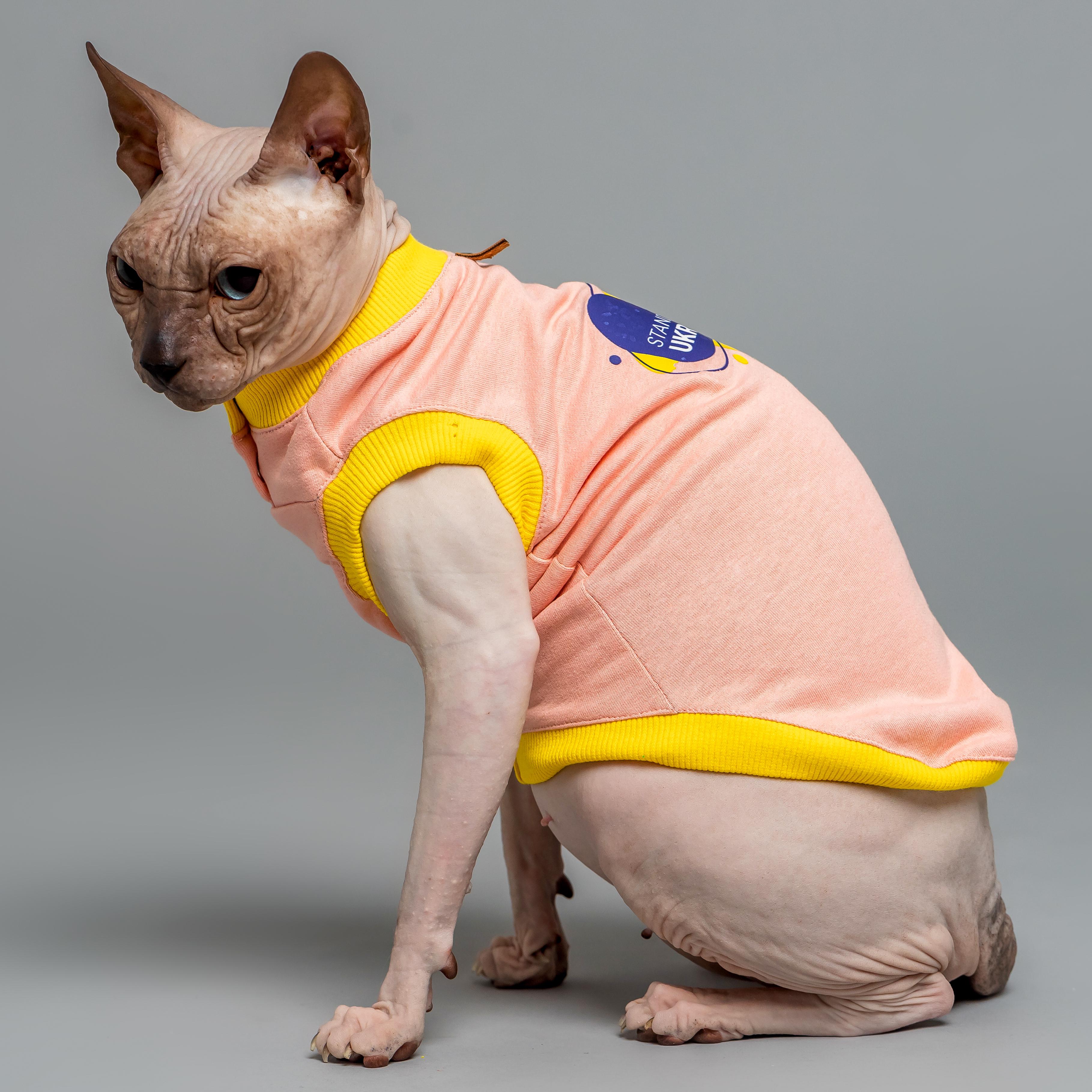 Майка для котів без рукава Style Pets SWU XL Peach (472XL)