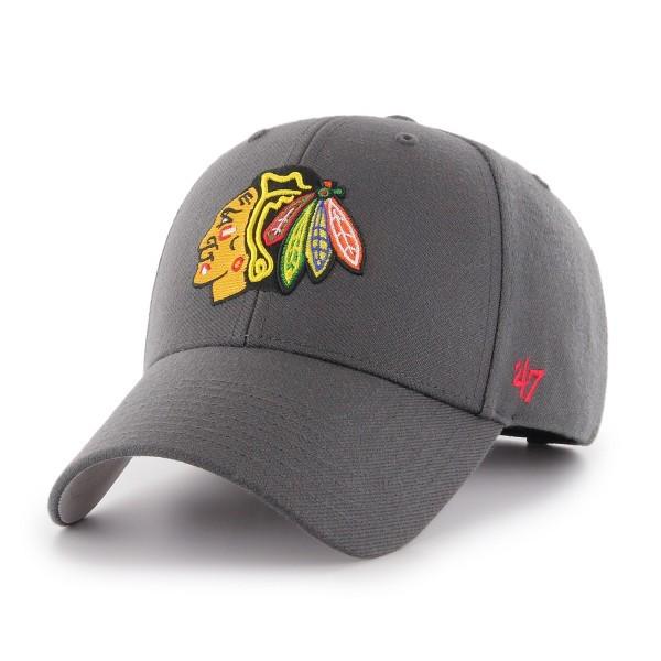 Кепка 47 Brand MVP CHICAGO BLACKHAWKS Темно-серый (OSFA H-MVP04WBV-CC)