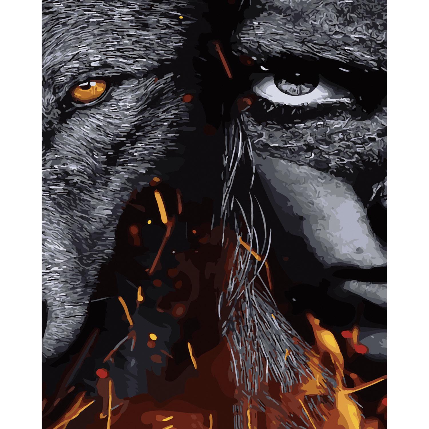 Картина по номерам Strateg Премиум Первоначальная сущность с лаком 40х50 см (SY6062)