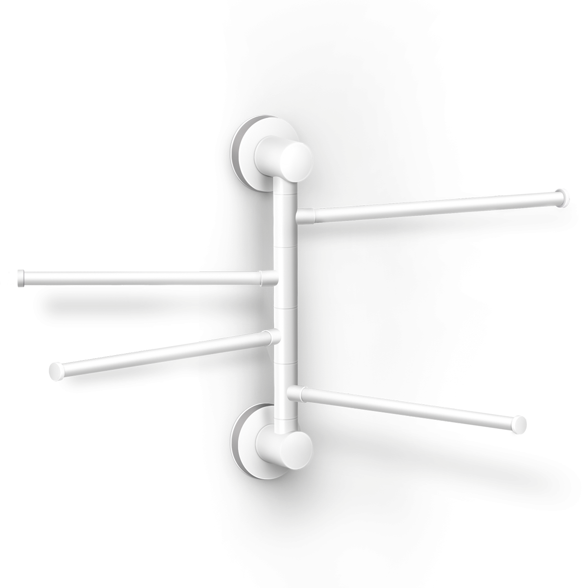 Держатель для полотенец MVM BP-28 white/gray поворотный четверной Белый (211812) - фото 4 Держатель для полотенец MVM BP-28 white/gray поворотный четверной Белый (211812) - фото 4