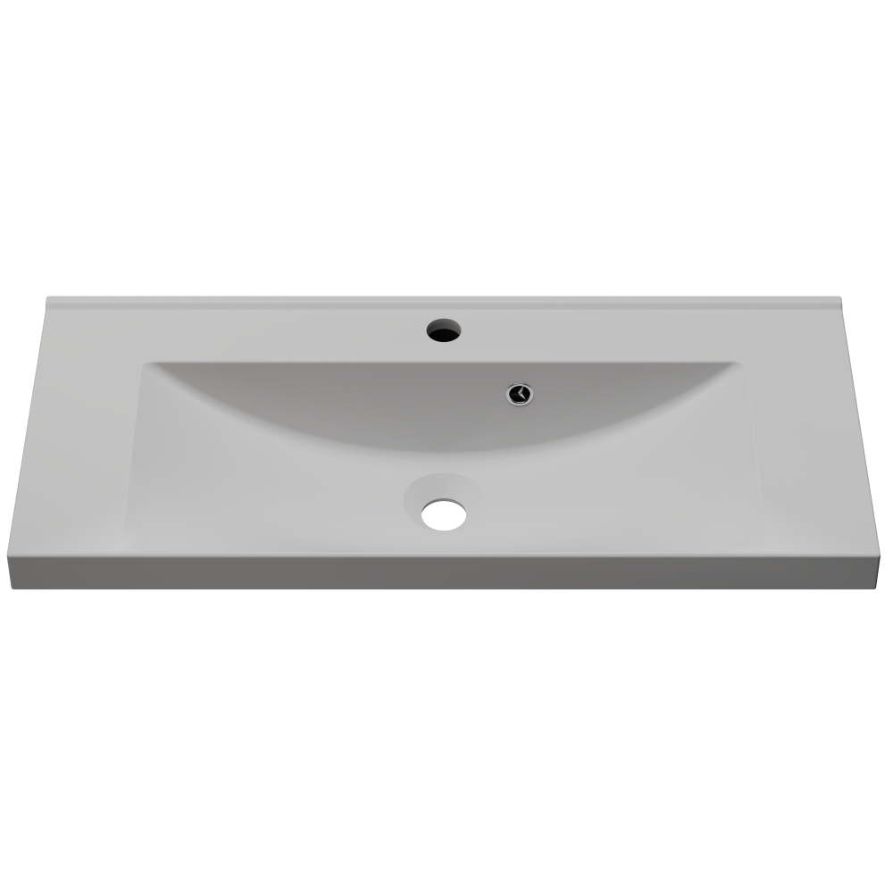 Раковина глянцевая врезная Amidicon Scif 80 из литого камня 800х350 мм