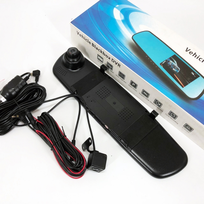 Видеорегистратор UKC L-9002 зеркало 4,3" 1080P Full HD 2 камеры (tf7455) - фото 8 Видеорегистратор UKC L-9002 зеркало 4,3" 1080P Full HD 2 камеры (tf7455) - фото 8