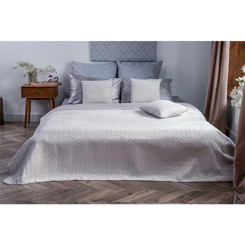 Покрывало двустороннее Руно Ice велюр 220x240 см Молочный (21680)