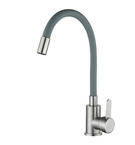 Смеситель для кухни MIXXUS FAN-011 Refl Grey (MI6106)