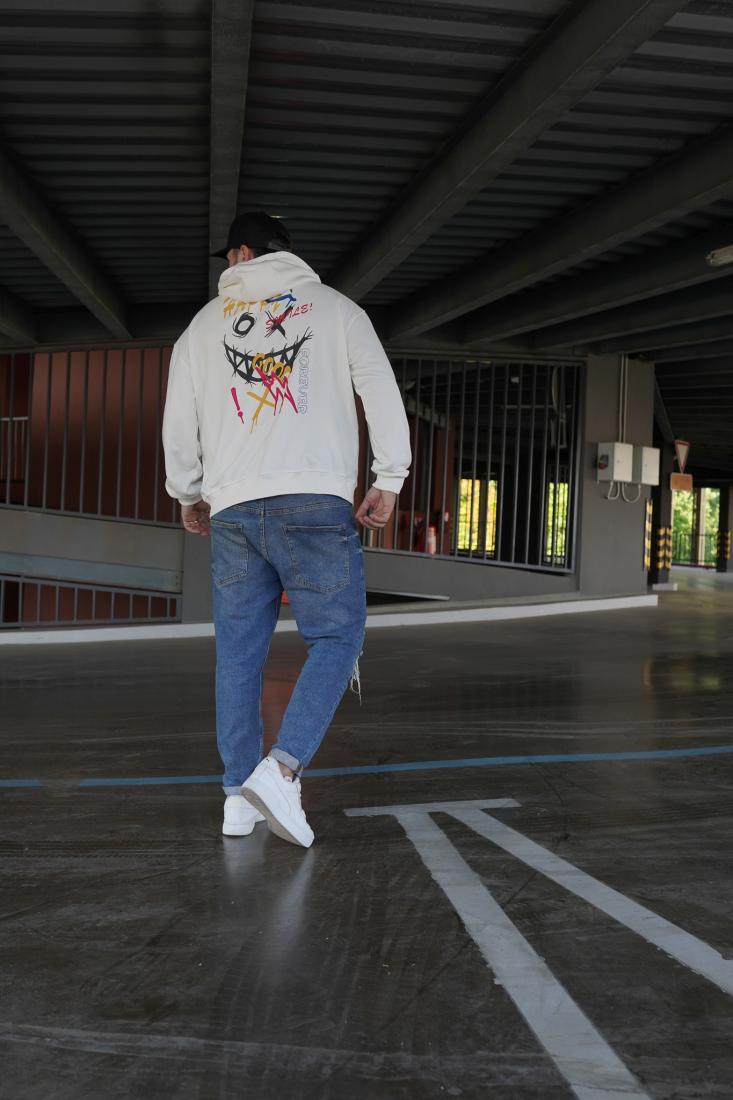 Худі оверсайз 78-502 з ДТФ-принтом S Білий (36424) - фото 6 Худі оверсайз 78-502 з ДТФ-принтом S Білий (36424) - фото 6