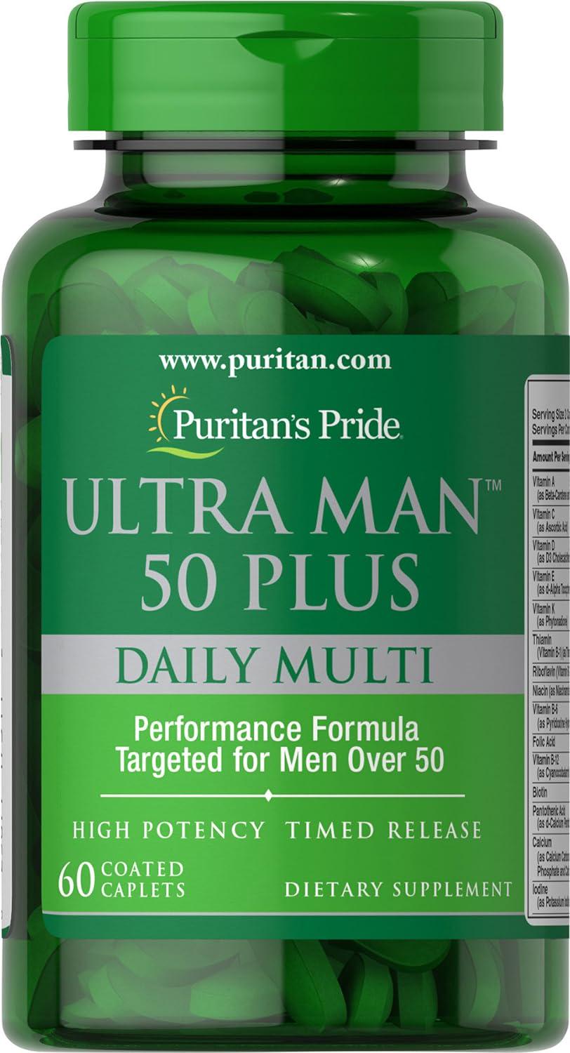 Комплекс мультивітамінний Puritan's Pride Ultra Vita Man 50 Plus 60 капс.