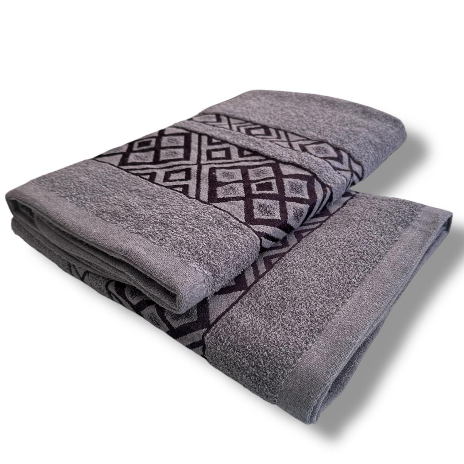 Рушник махровий Malloory Home 70x140 см Сірий (6726-2) - фото 2 Рушник махровий Malloory Home 70x140 см Сірий (6726-2) - фото 2