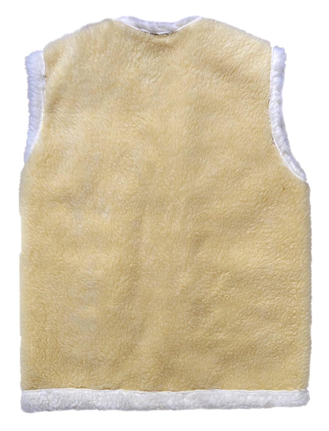 Жилетка из овчины эко-шерсть теплая р. 54 Лимонный (313) - фото 6 Жилетка из овчины эко-шерсть теплая р. 54 Лимонный (313) - фото 6