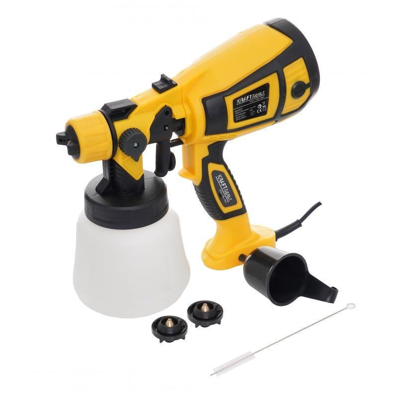 Краскопульт электрический Kraft&Dele KD1657 2188002220 регулируемый поток 650 Вт HVLP 800 мл