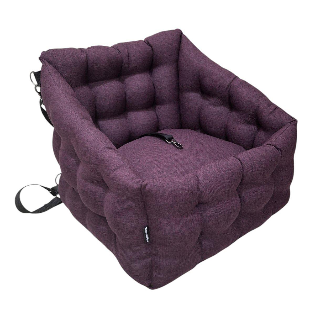 Автомобільне крісло для собак Huge and Tiny зі знімними ременями 50x45 см Фіолетовий - фото 1 Автомобільне крісло для собак Huge and Tiny зі знімними ременями 50x45 см Фіолетовий - фото 1