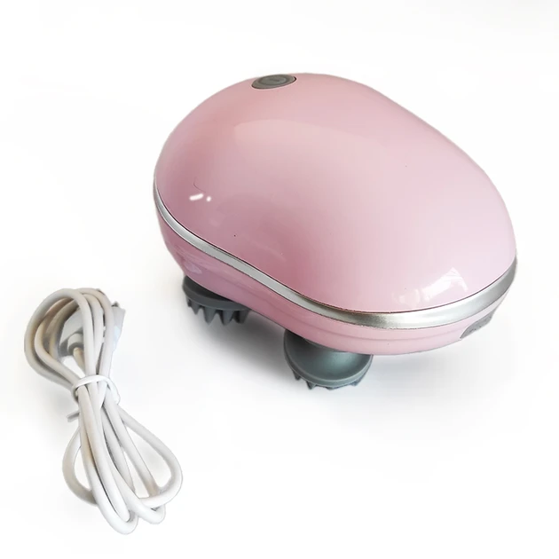 Масажер електричний Smart Scalp з акумулятором та 3D рухом Рожевий (10170)