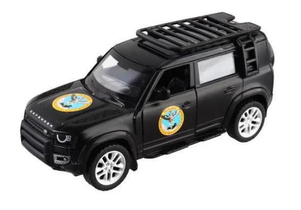 Іграшковий автомобіль модельний Шеврони Героїв Land Rover Defender 110 ГУР МО (MTT-180874)