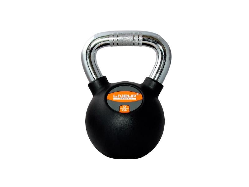 Гиря LiveUp RUBBER KETTLEBELL 16 кг - фото 1