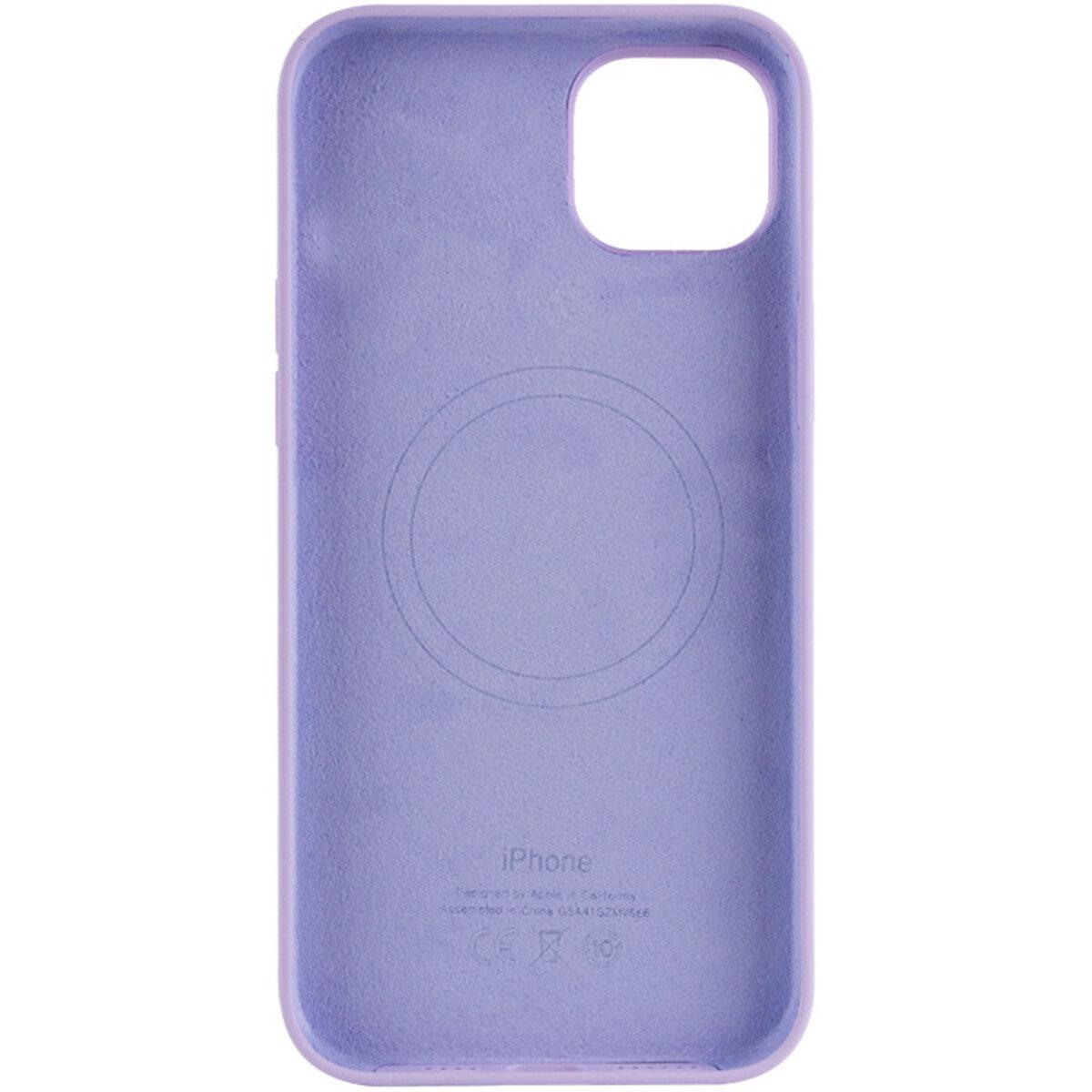 Протиударний чохол Silicone Full Case AAA MagSafe IC для Apple iPhone 14 Lilac - фото 2