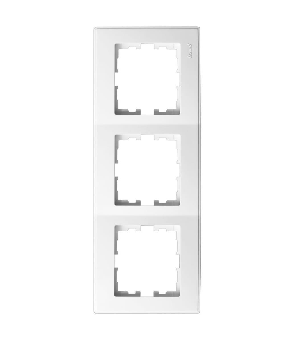 Рамка трехместная вертикальная LESYA 705-0200-153 Белый (00000039581)