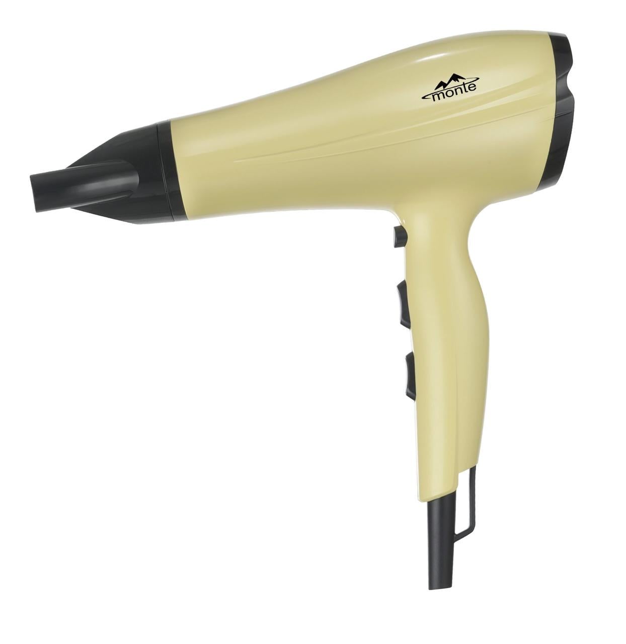 Фен Monte MT-5219 3 температуры/2 скорости/холодный воздух/съемная решетка 2400 Вт Yellow (33348749) Фен Monte MT-5219 3 температуры/2 скорости/холодный воздух/съемная решетка 2400 Вт Yellow (33348749)