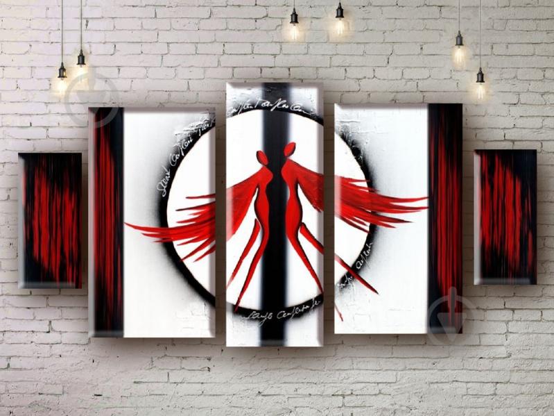 Модульная картина акрилом абстракции ArtStar MHM17_4_150 размер 80 х 150 см